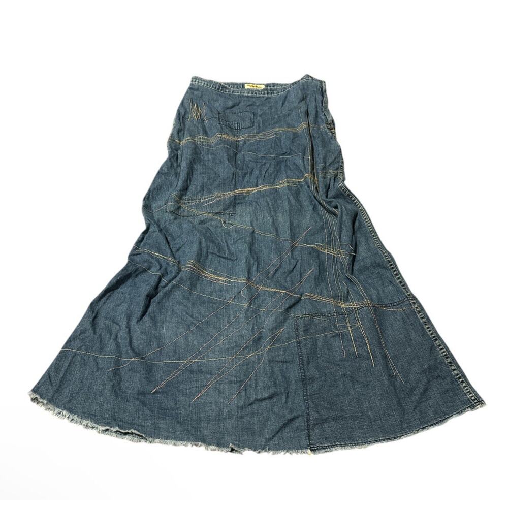 Hysteric Glamour Y2k 00s DenimMaxi Skirt Women Japanese Size 28W 35 L